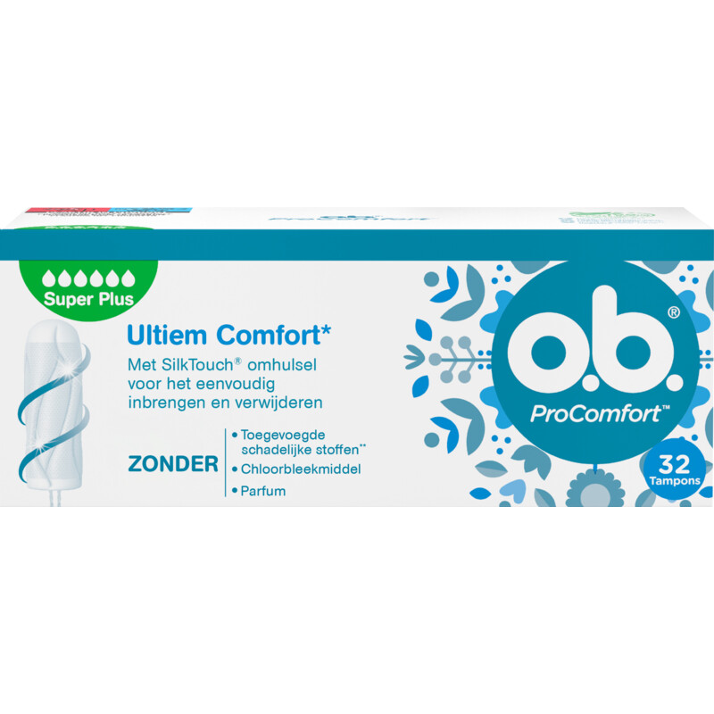 Een afbeelding van o.b. ProComfort tampons super plus