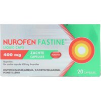 Een afbeelding van Nurofen Fastcaps 400mg zachte capsules