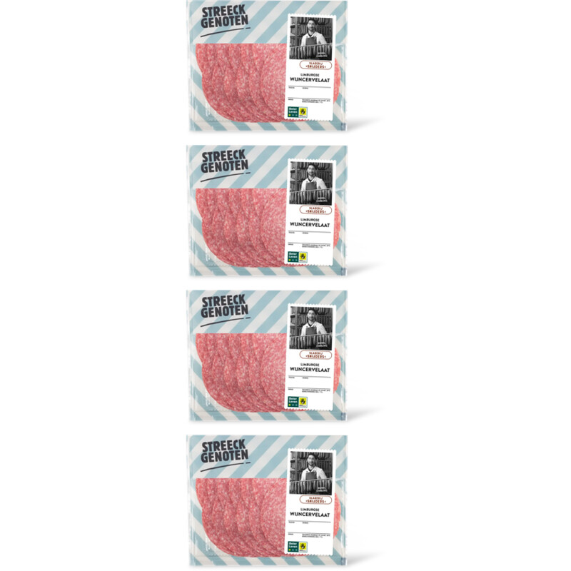Streeckgenoten Limburgs wijncervelaat 4-pack