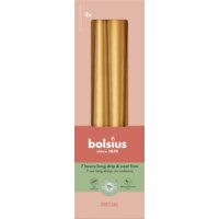 Een afbeelding van Bolsius Gotische kaarsen metallic golden orange