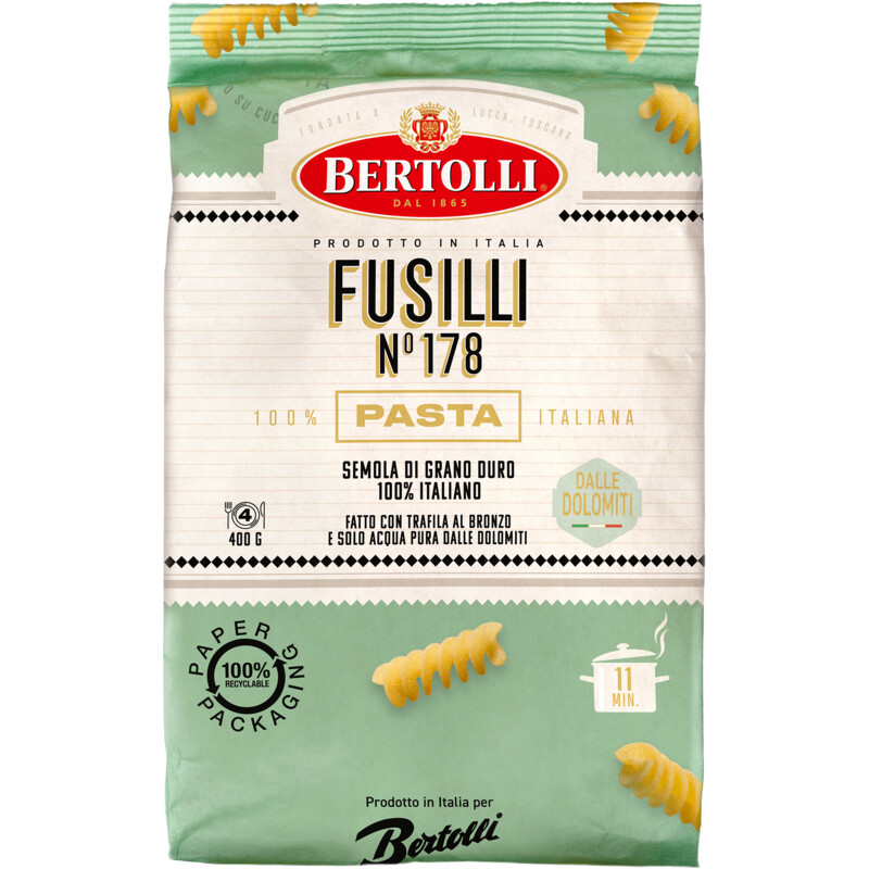 Een afbeelding van Bertolli Pasta fusilli no 178