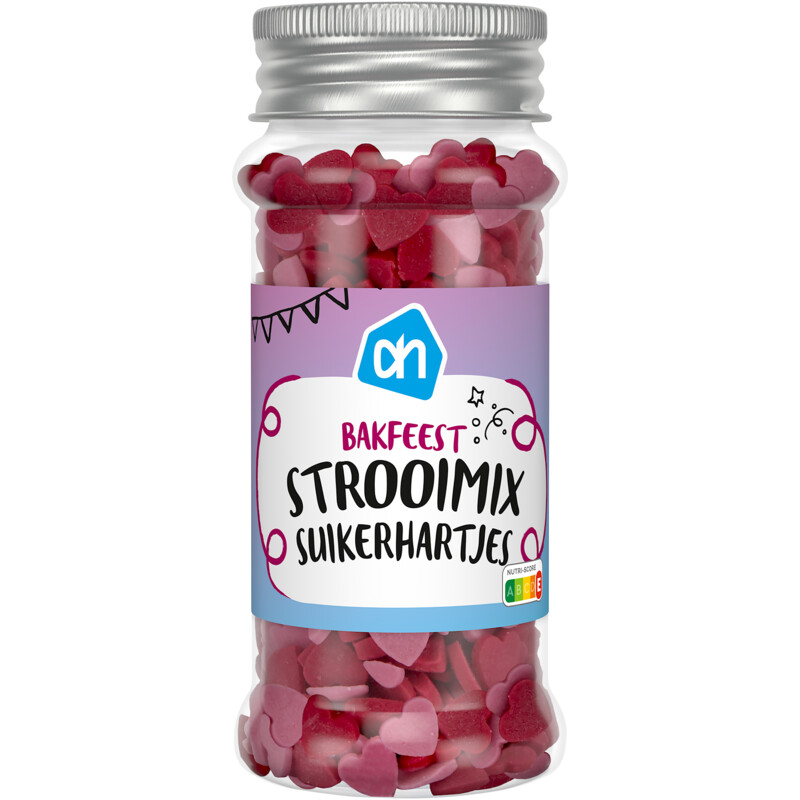 Een afbeelding van AH Strooimix suikerhartjes