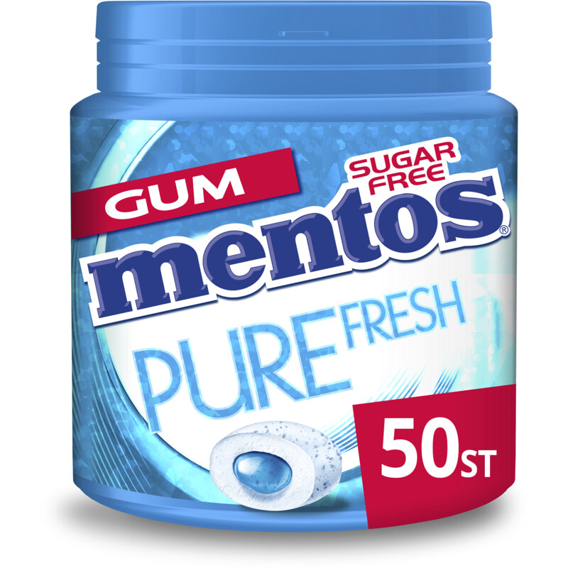 Een afbeelding van Mentos Gum Pure fresh freshmint sugarfree