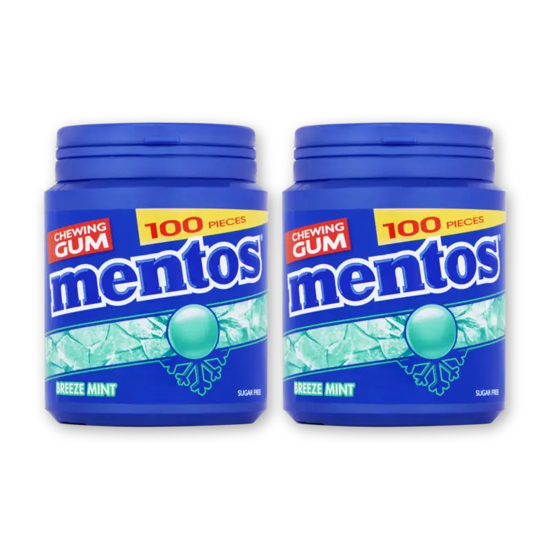 Mentos Gum Breeze mint 2-pack
