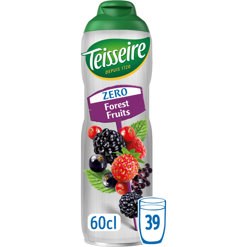Een afbeelding van Teisseire Zero bosvruchten siroop
