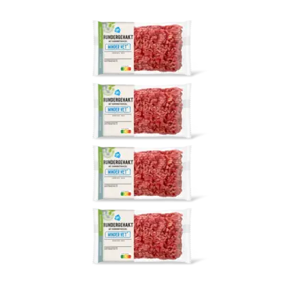 pdp-image-AH Rundergehakt minder vet 4-pack