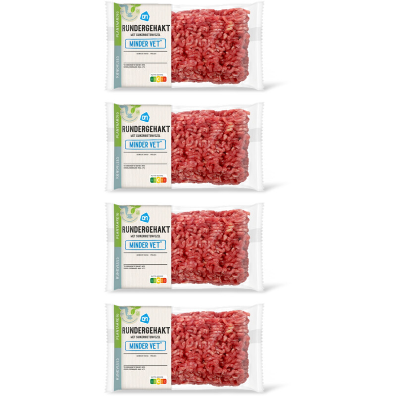 AH Rundergehakt minder vet 4-pack