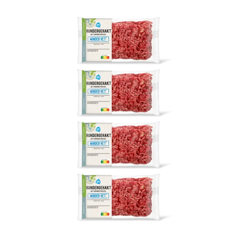 AH Rundergehakt minder vet 4-pack