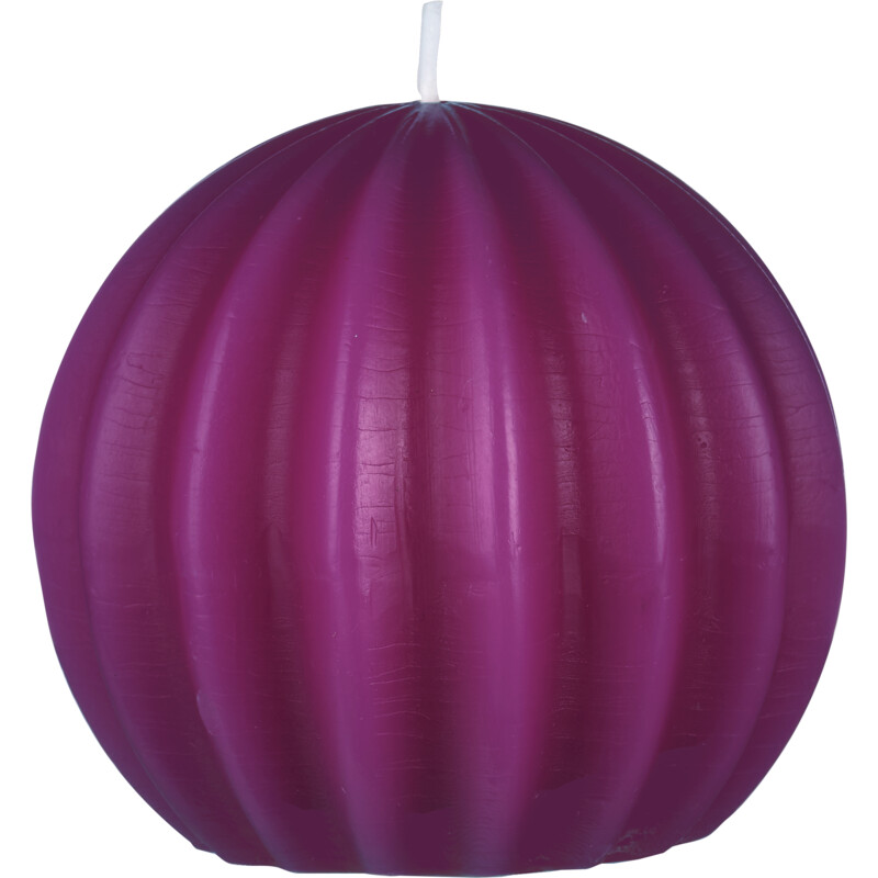 Een afbeelding van AH Excellent Vormkaars rond ribbel paars