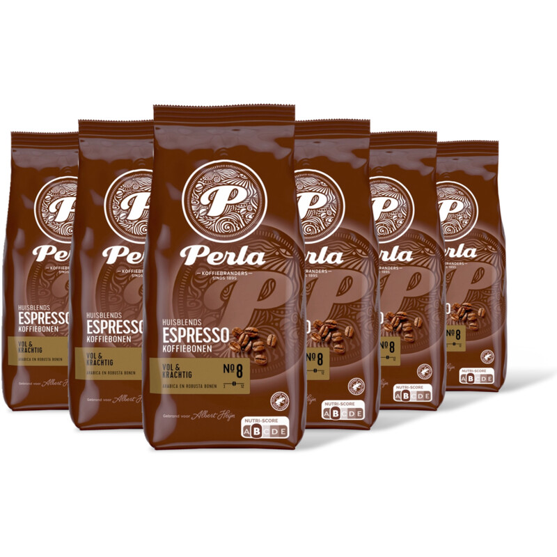 Perla Huisblends Espresso koffiebonen 6-pack