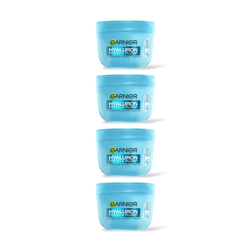 Garnier Hyaluron fresh & plump sorbet cream 4pck
