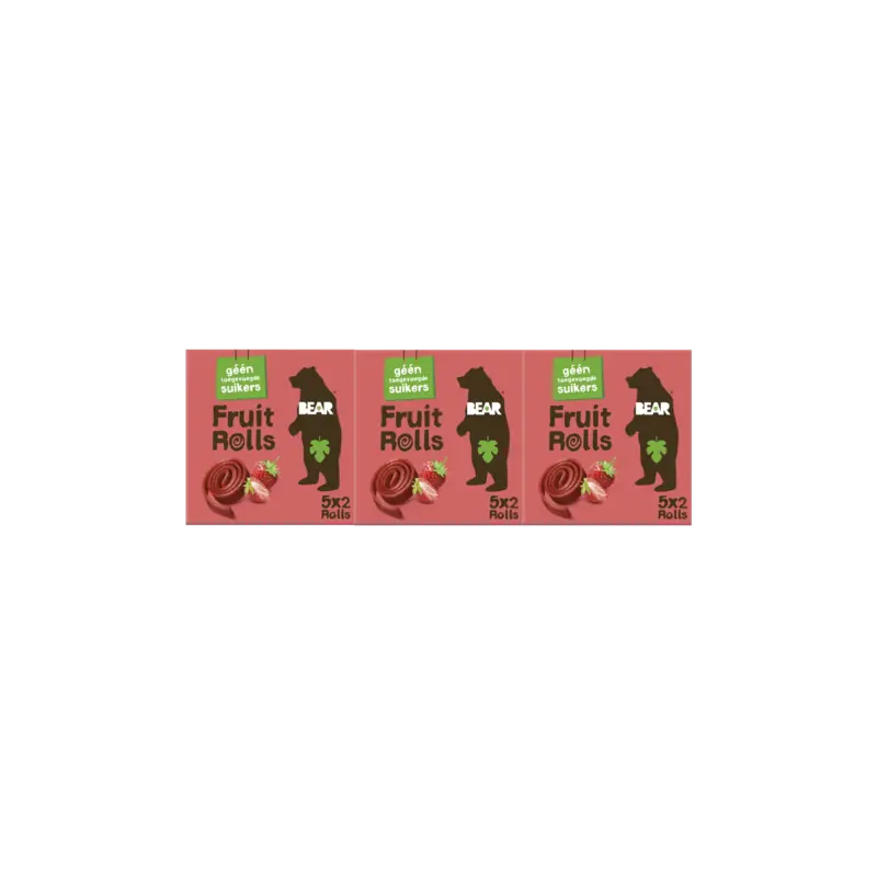 Fruit rolls aardbei 3-pack