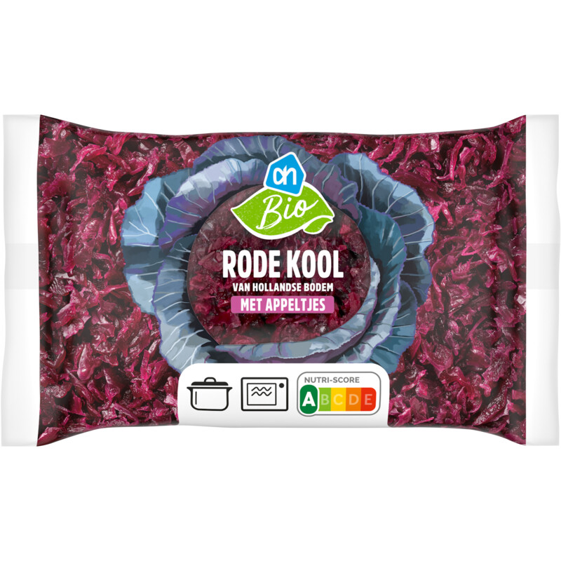 Een afbeelding van AH Biologisch Rode kool met appeltjes