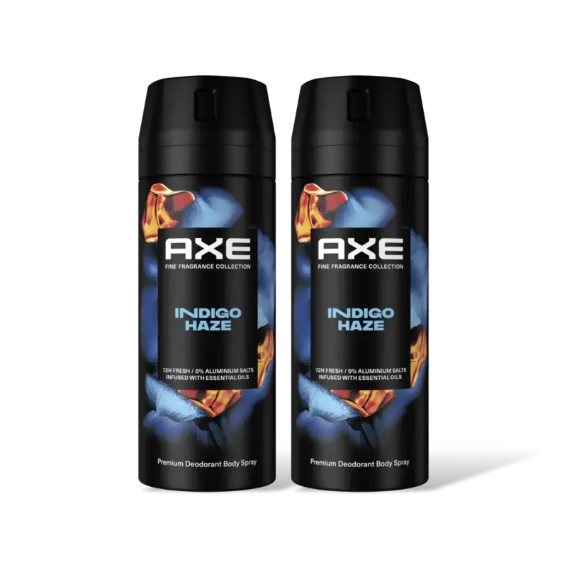 Axe Indigo haze deodorant body spray 2-pack