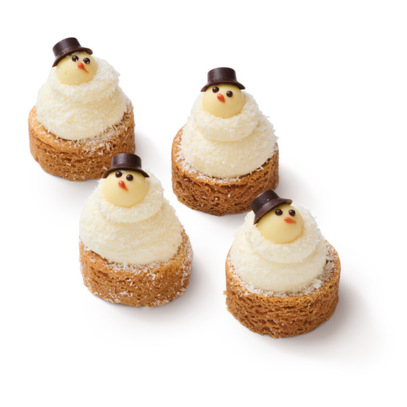 Een afbeelding van AH Excellent Sneeuwpop slofjes kokos witte chocolade