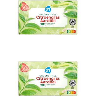 pdp-image-AH Groene thee citroengras aardbei 2-pack