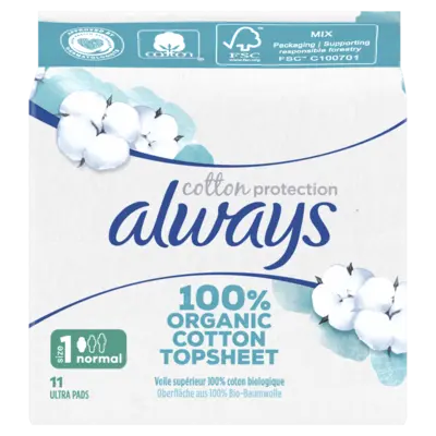 pdp-image-Always Organic cotton normal maandverband