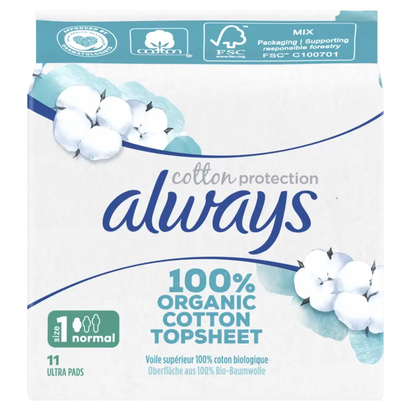 Always Cotton Protection Normal Maandverband