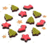 Een afbeelding van AH Excellent Marsepeinfiguurtjes pure chocolade