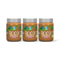 AH Terra Plantaardig 100% pindakaas extr grof 3pk