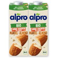 Alpro Bio almond no sugars 2-pack