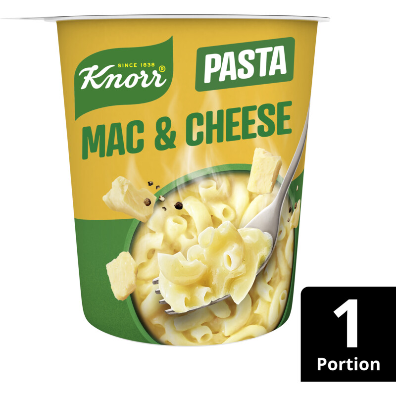 Een afbeelding van Knorr Pasta snack mac & cheese bel