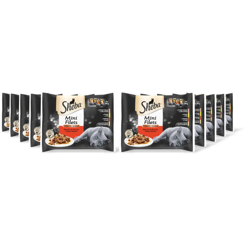 Sheba Mini filets traiteur selectie saus 10pk
