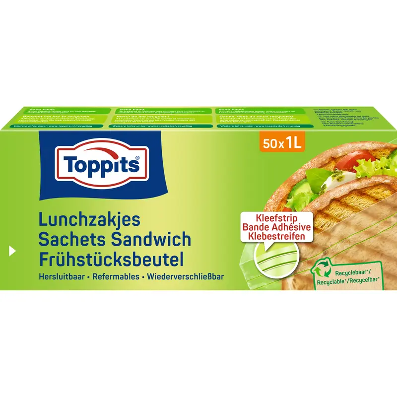 Toppits Lunchzakjes 1 liter