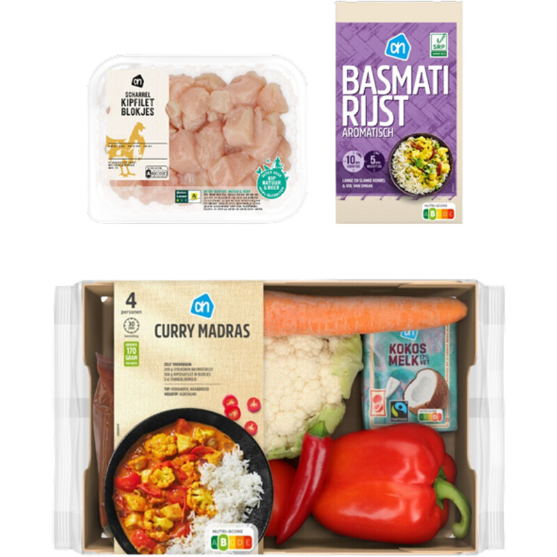 Een afbeelding van AH Curry Madras Verspakket