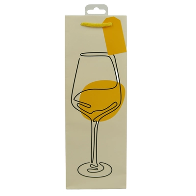 pdp-image-Design Group Cadeauzak wijnglas geel