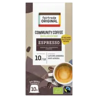Fairtrade Original Community coffee espresso capsules