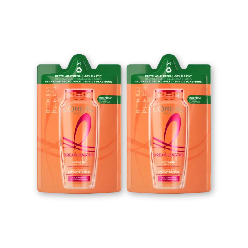 L'Oréal Paris Elvive Dream lengths shampoo refill 2-pack