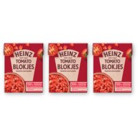 Heinz Tomaten blokjes naturel 3-pack