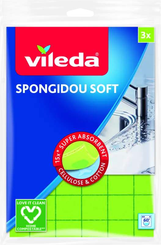 Vileda Magic spongidou soft 3-pack
