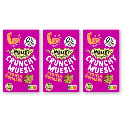 pdp-image-Holie's Crunchy muesli protein speculaas 3-pack