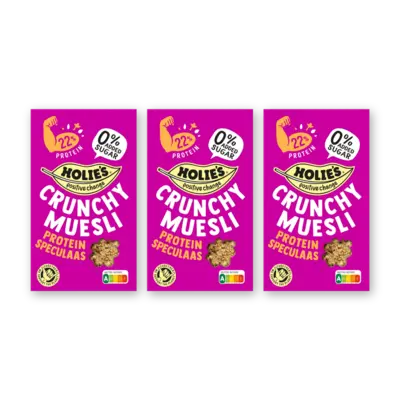 pdp-image-Holie's Crunchy muesli protein speculaas 3-pack