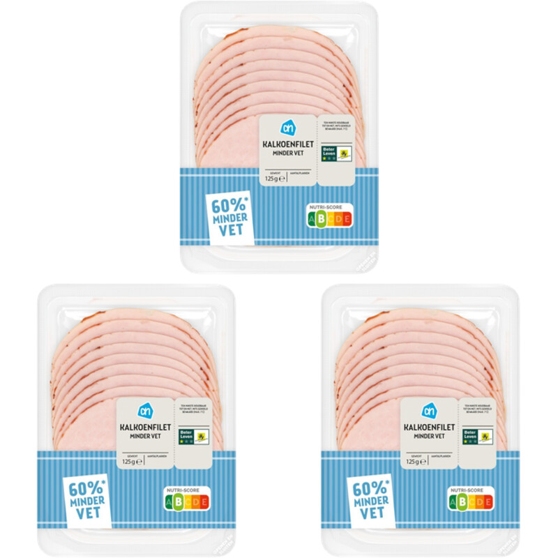 Een afbeelding van AH Kalkoenfilet minder vet 3x