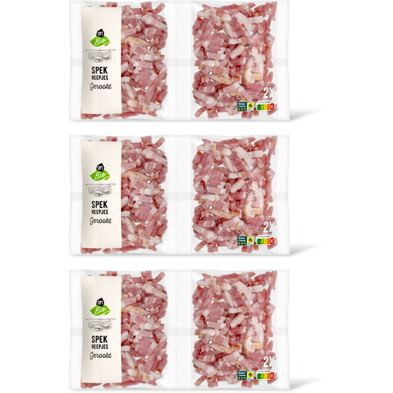 AH Biologisch Spekreepjes gerookt 3 pack