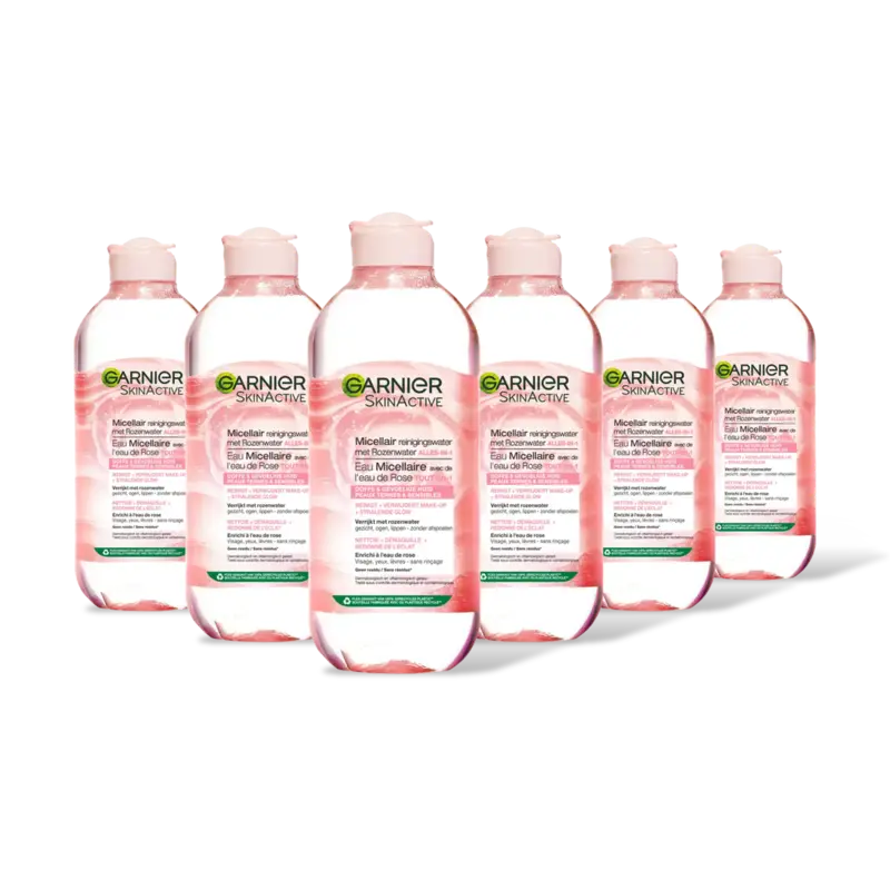 Garnier Rozenwater micellair reinigingswater 6pk