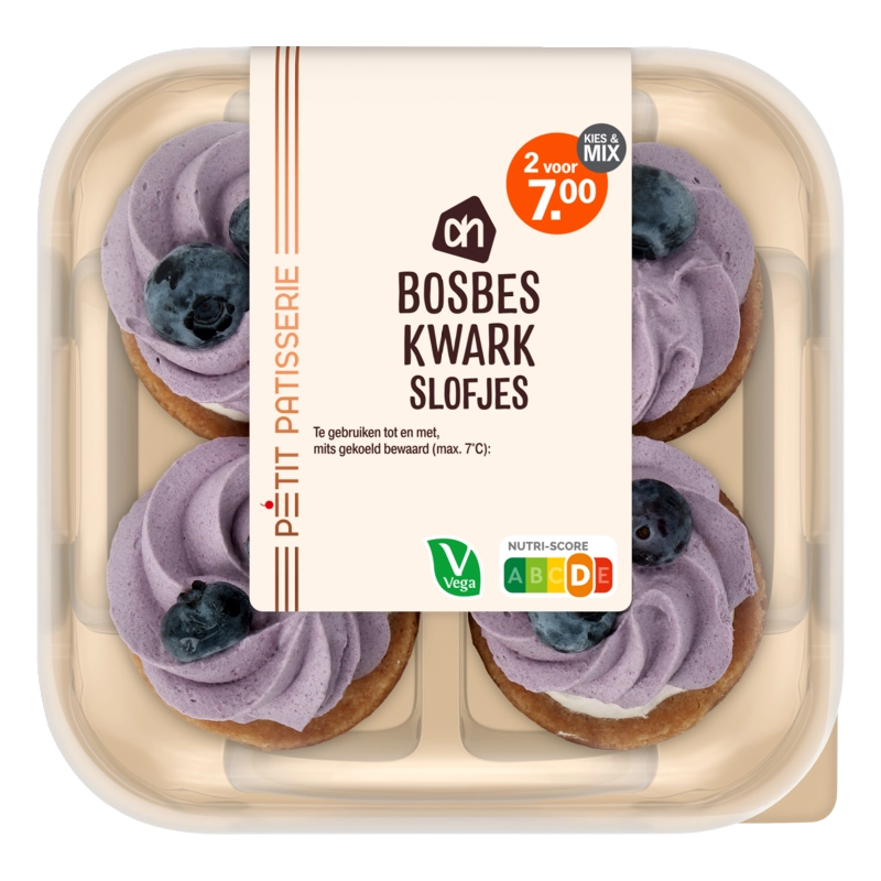 Bosbessen kwark slofjes