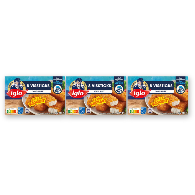 Iglo Vissticks 3-pack 224 gr
