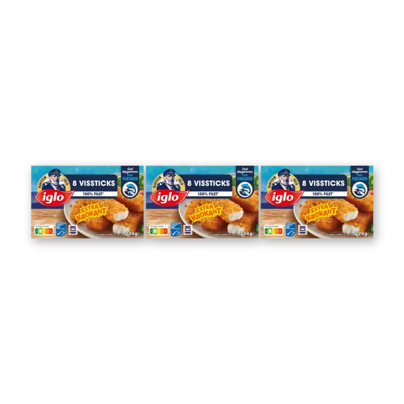 Iglo Vissticks 3-pack 224 gr