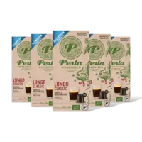 Perla Biologisch Lungo classic capsules 5-pack