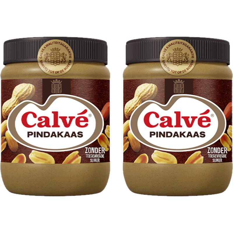 Een afbeelding van Calvé Pindakaas pot 2-pack