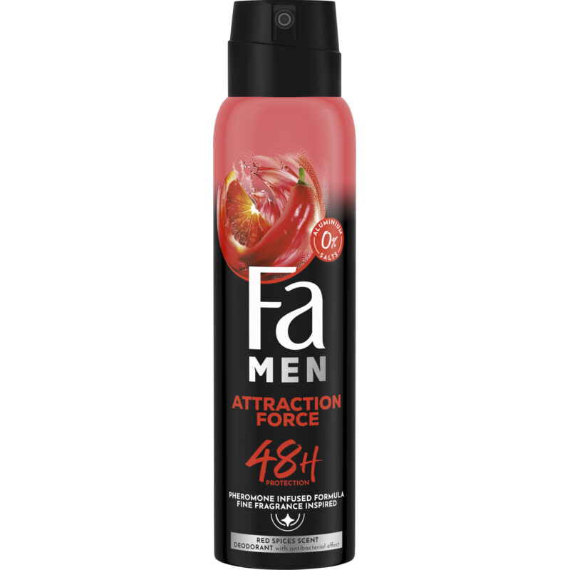 Een afbeelding van Fa Men attraction force deodorant spray