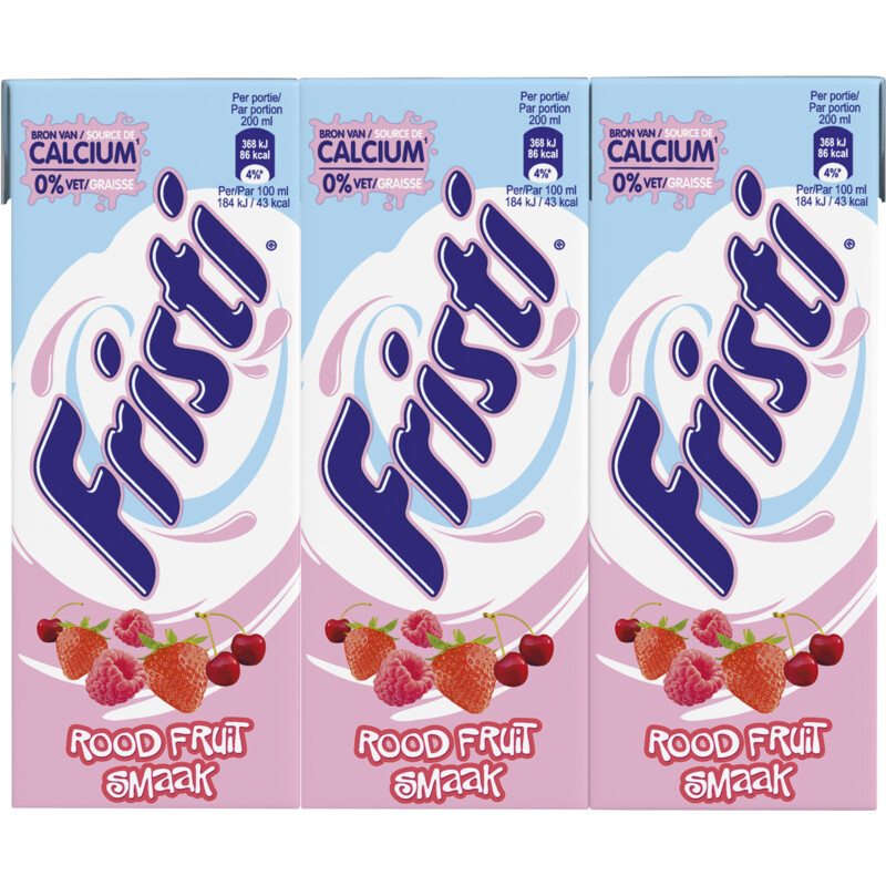 Een afbeelding van Fristi Rood fruitsmaak 6-pack