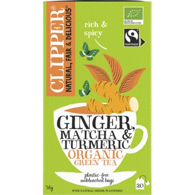 pdp-image-Clipper Ginger matcha turmeric organic green tea