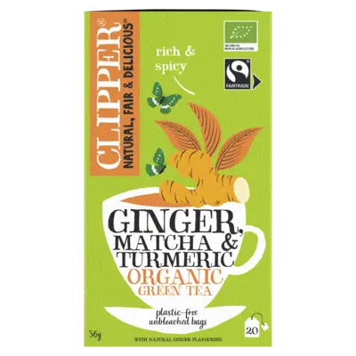 pdp-image-Clipper Ginger matcha turmeric organic green tea