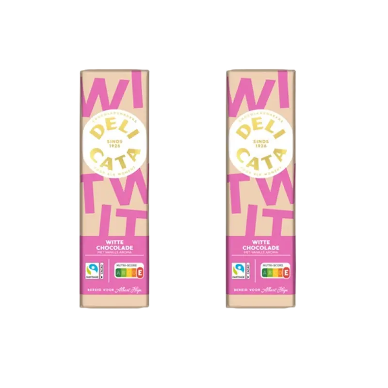 Reep witte choc met vanille aroma 2-pack