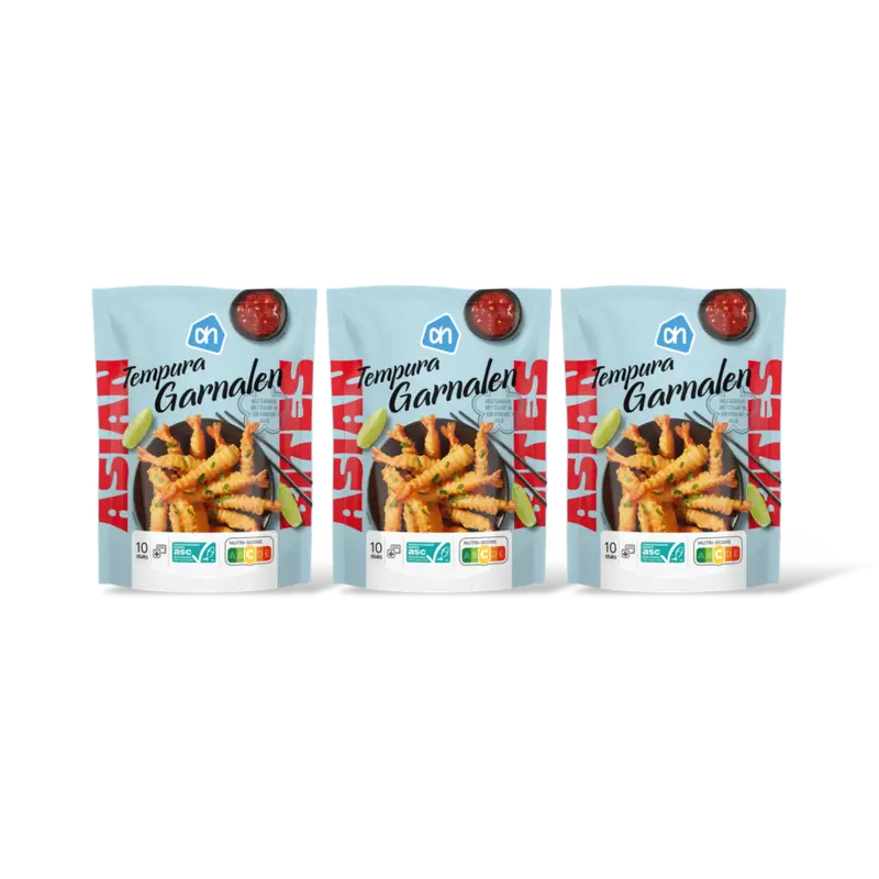 AH Tempura garnalen 3-pack
